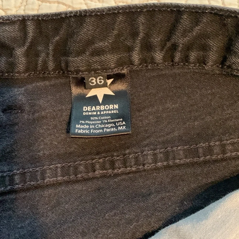 Men’s Dearborn Black Denim Jeans * 36 X 30